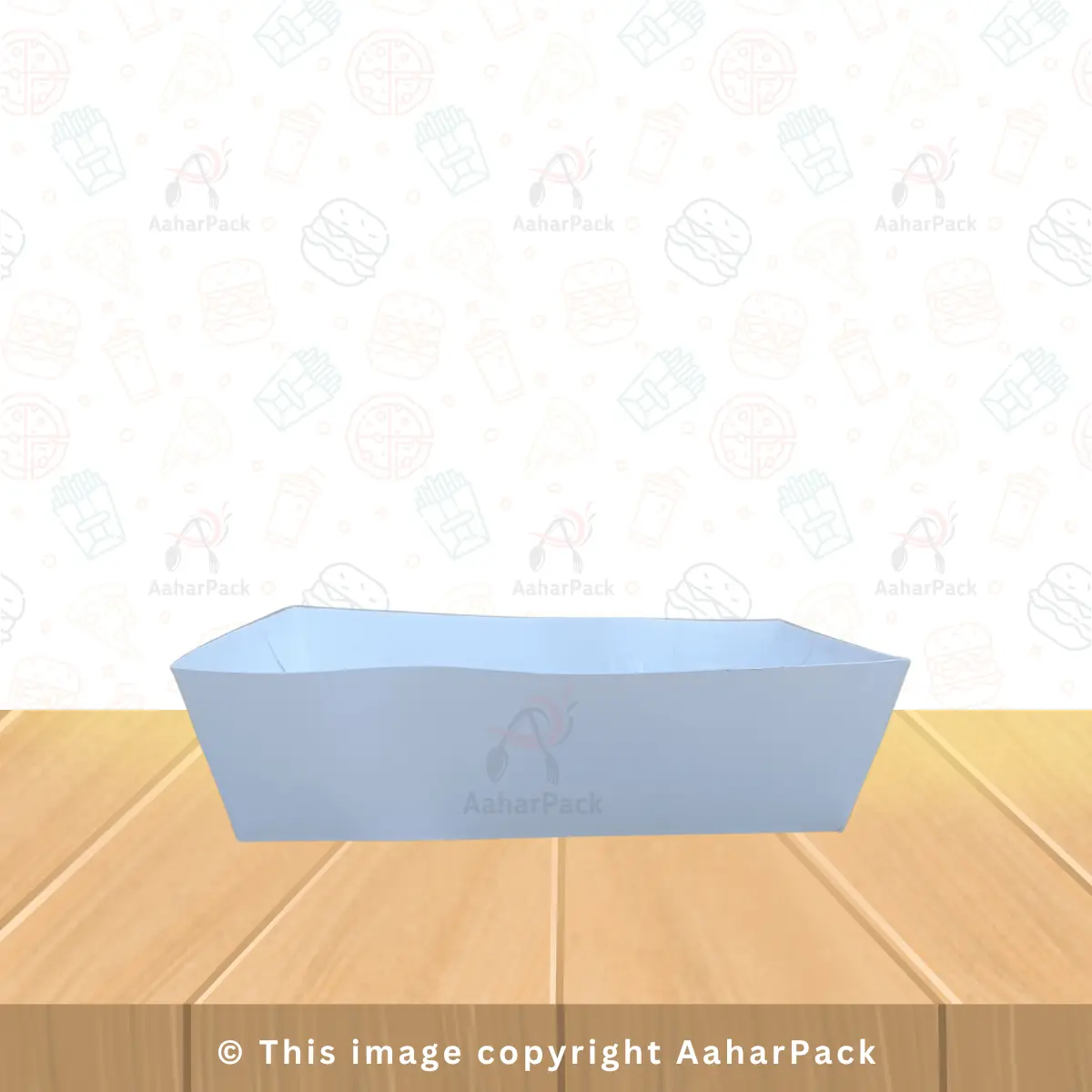 750 ML White Boat Paper Tray – Disposable Food-Grade Serving Tray (Pack of 500 Pcs)